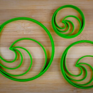 Ocean Wave - Circle 3D Wave - Summer Waves - Sea in a ball - Cookie cutter Multi-Size