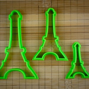 Eiffel Tower - Cultural icon of Paris France - Cookie Cutter Multi-Size Full Set