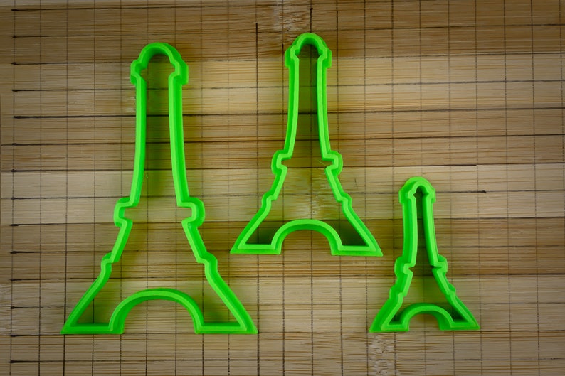 Eiffel Tower - Cultural icon of Paris France - Cookie Cutter Multi-Size Full Set