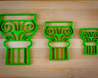 Greek Corinthian Pillar - Ancient Greece - Classical architecture - Greek Corinthian order - Corinthian column - Cookie cutter Multi-Size