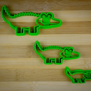 Happy crocodile - Smiling Alligator - Cute reptile - Cookie cutter Multi-Size