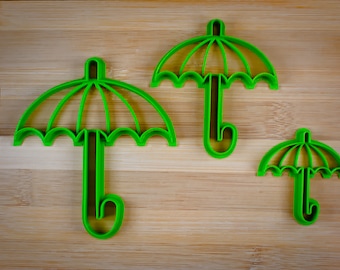 Umbrella 2 - Umbrella 3D - Rainshade - Parasol - Sunshade - Cookie Cutter Multi-Size