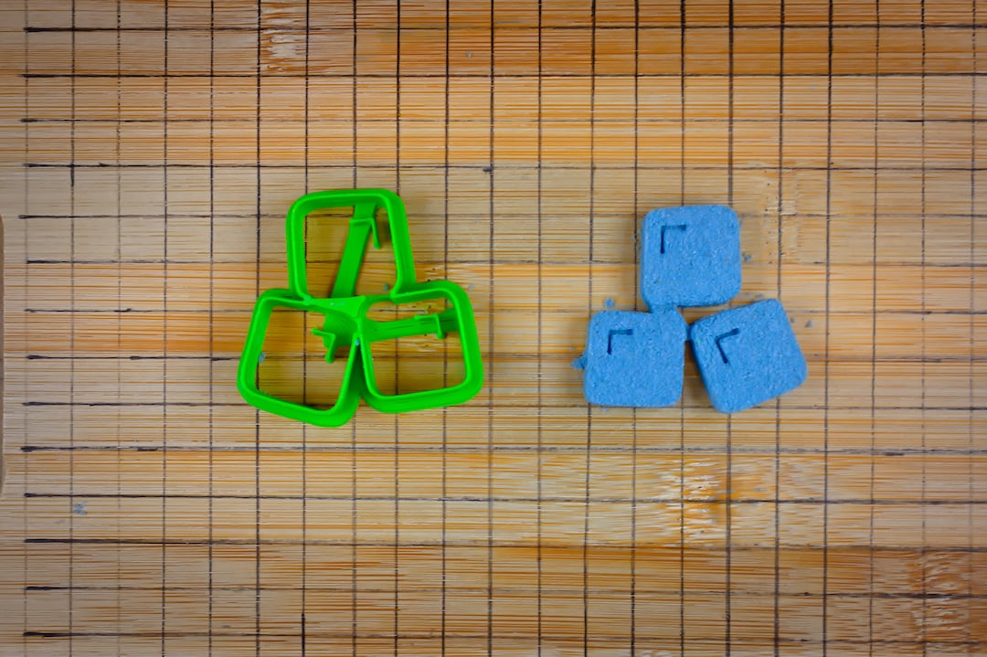 Ice Cubes Cookie Cutter - Three Cubes in Pyramid Frozen Water - Baking ...