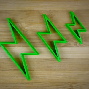 Short Lightning strike 2 - Small thunder strike - Thunderbolt - Flash - Cookie Cutter Multi-Size