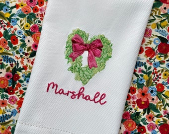 Heart Guest Towel | Monogrammed | Hand Towel | Personalized Gift | Hostess Gift | Wedding Gift | Custom Embroidery | Mother's Day Gift