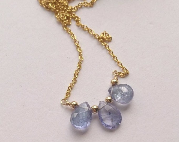 Tanzanite necklace,