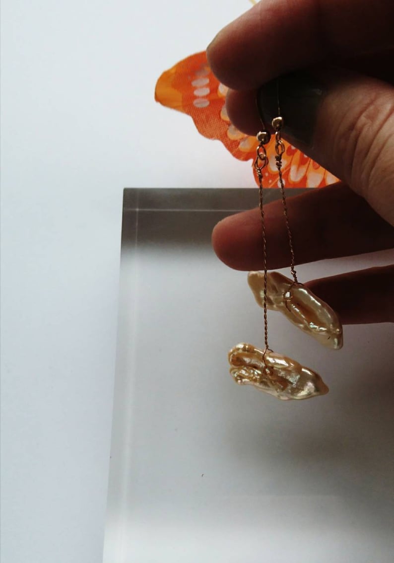 unusual earrings pearl earrings uk pearl jewellery rose gold drop Rose gold pearl drop earrings unique jewellery dangle pearl earrings