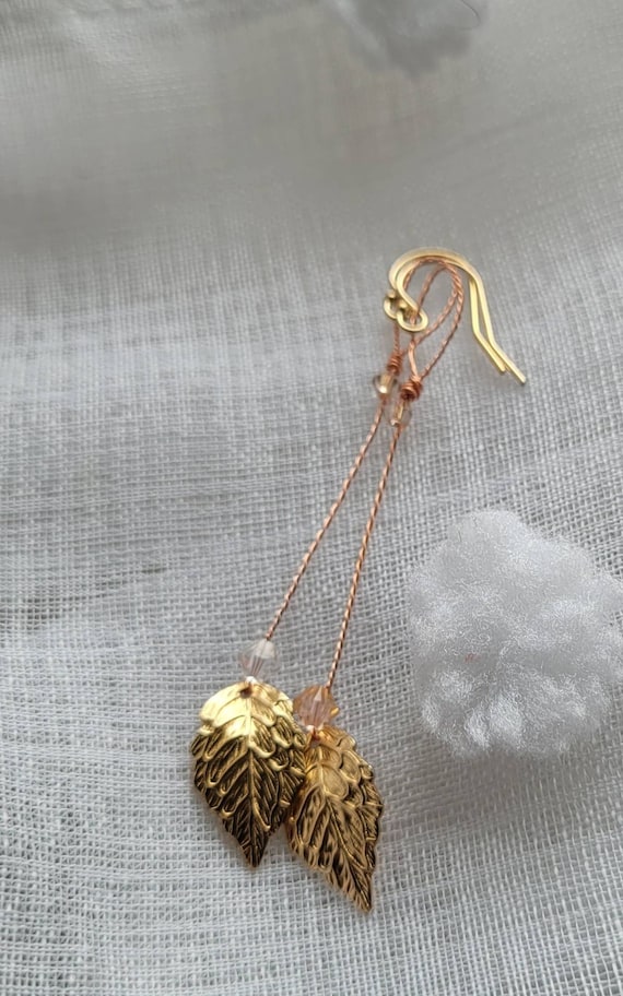 Gold Leaf Earrings Greek Goddess Jewellery Greek Costume