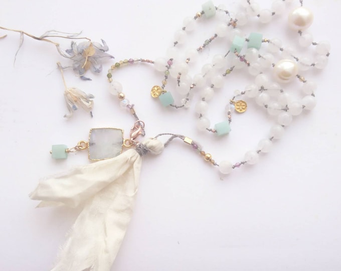 Mala bead necklace, 108 beads,