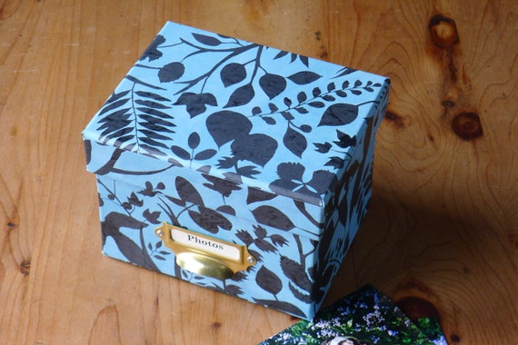 Suede Memory Box, Keepsake Box, Photo Album Clamshell Box, Custom Size Scrapbook  Box 