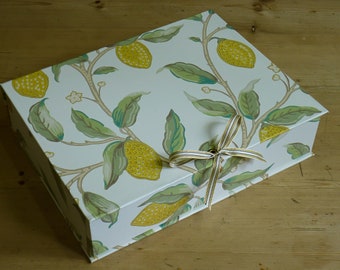 William Morris Lemons White Box File A4 Home Office Collection