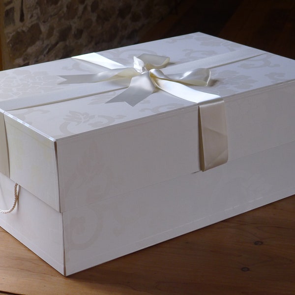 Extra Large Wedding Dress Storage Box in Endsleigh Ivory | Next Day | Protect & Preserve a dress after the wedding day