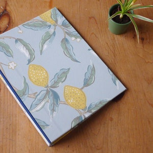 William Morris Ring Binder Lemons Aqua | Office Stationery & Stationery Gifts