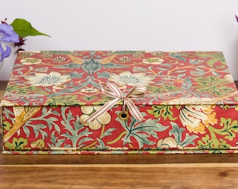 William Morris Box File - (A4) Office Collection & Stationery Handmade in England