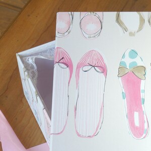 The Empty Box Company Handmade 
Luxury Shoe Box (Large) in World at Your Feet Design