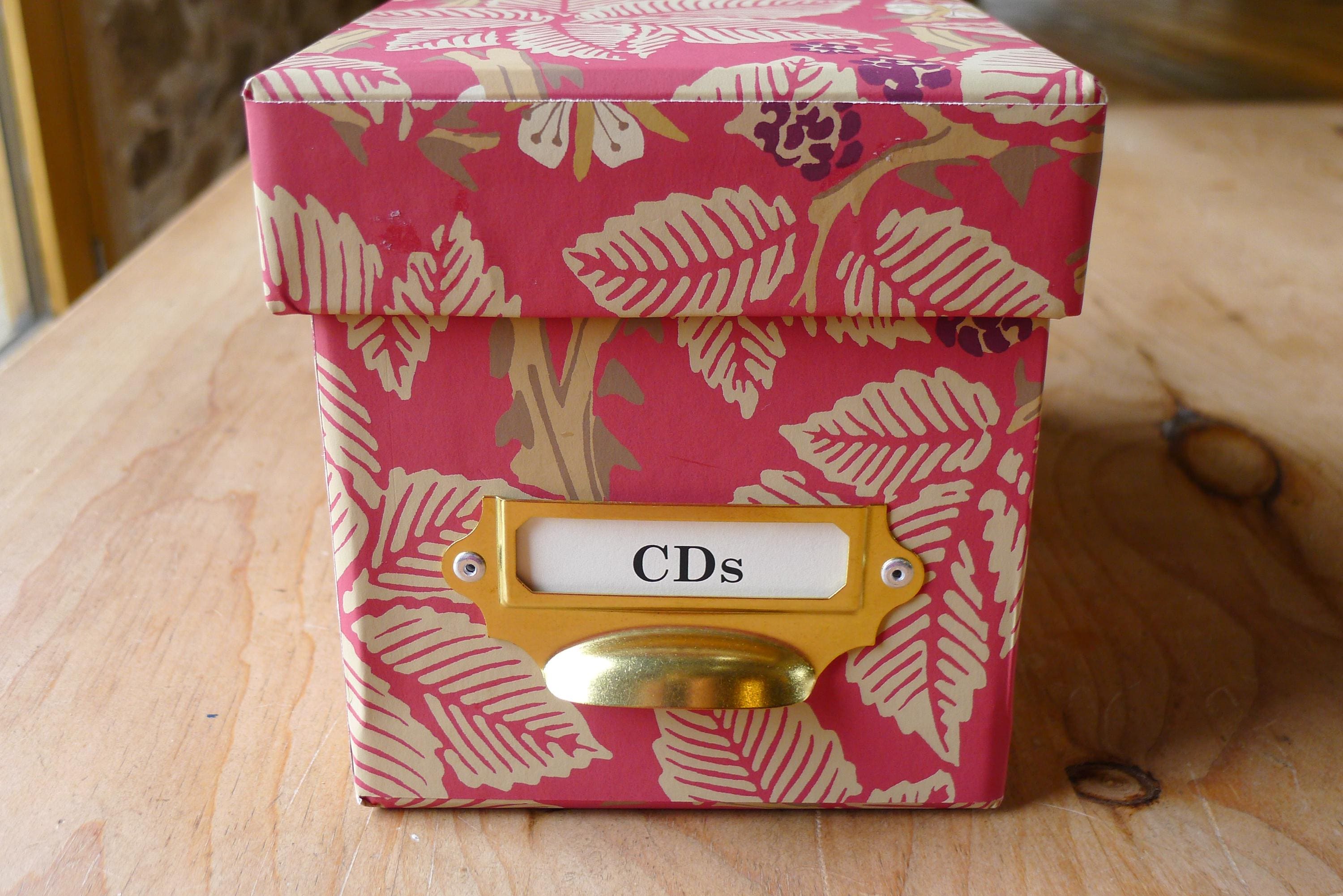 William Morris CD Storage Box: Handmade Bramble Red Keepsake - Etsy