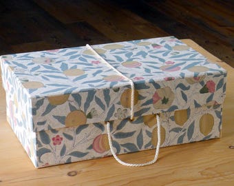 William Morris Fruits Design Wedding Dress Travel Box - Travel Maxi Size