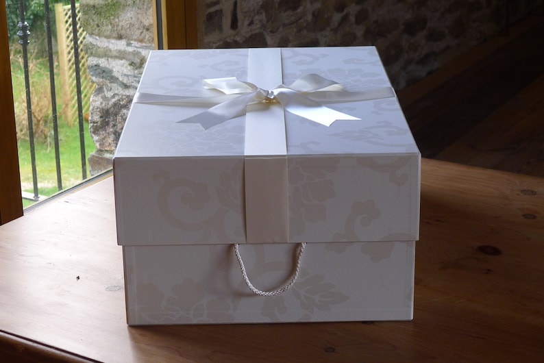 Extra Large Wedding Dress Storage Box in Endsleigh Ivory to Etsy UK