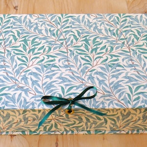 William Morris Box File: Handgemachte A4 Büroaufbewahrung, Willow Green Design