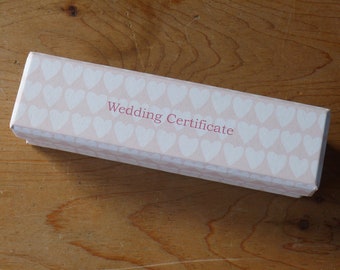 Wedding Certificate Box