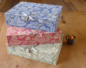 William Morris Box File in Bramble Designs - (A4) Office Collection & Stationery Handmade in England