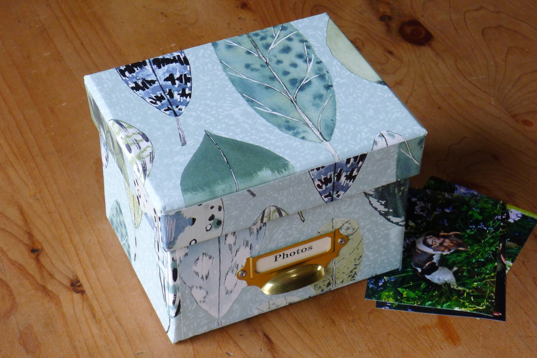 Photo Box Stylis Photo Box in Tulsi for 6x4 and 7x5 | Memory Box | Keepsake Photo Box ...