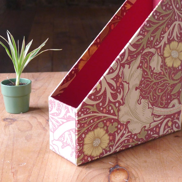 William Morris Magazine Holder | Office Collection & Stationery Handmade in England
