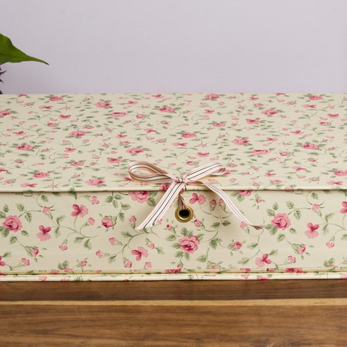 Stylish Box File A4 Rosebud Design Office Collection & Etsy UK