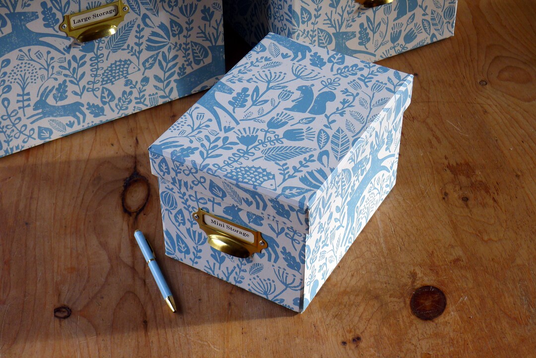 Mini Storage Box in Shaker Nature Blue | Home Storage Solutions ...