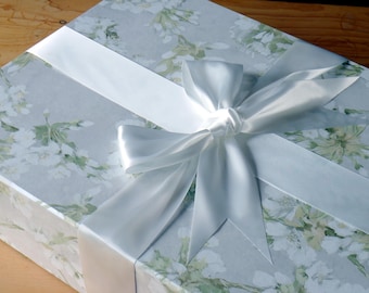 Handmade Prom Dress Box Orchard Blossom Pearl: Keepsake Storage For Wedding or Occasion Dresses