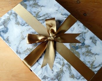 Atlantis Ice Traditional Standard Wedding Dress Storage Box: Handmade Keepsake