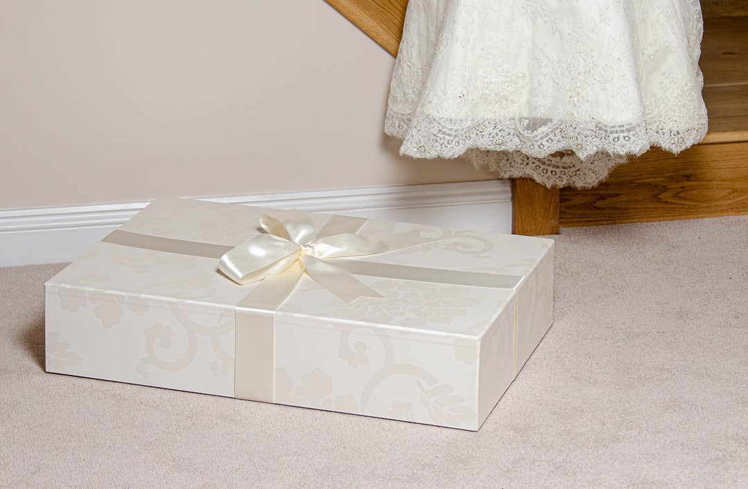 Bridal gown storage box deals