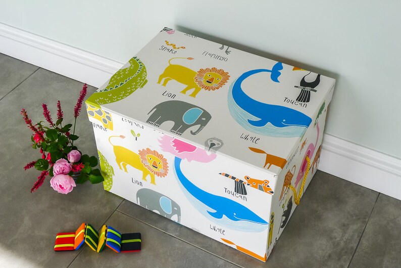 Contemporary Children's Toy Box Large Etsy