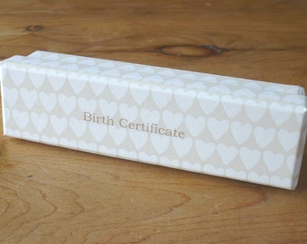 Boîte de certificat de naissance