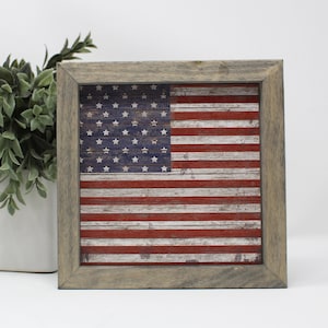 Patriotic Sign | Patriotic decor | 4th of July Sign | 4th of July Decor | Home Decor | Shelf Sign | Patriotic signs | Flag sign | USA Flag