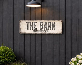 Custom Rustic Metal Sign: Grunge Edge, Large Signs for Indoor/Outdoor Use