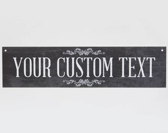 custom metal sign etsy