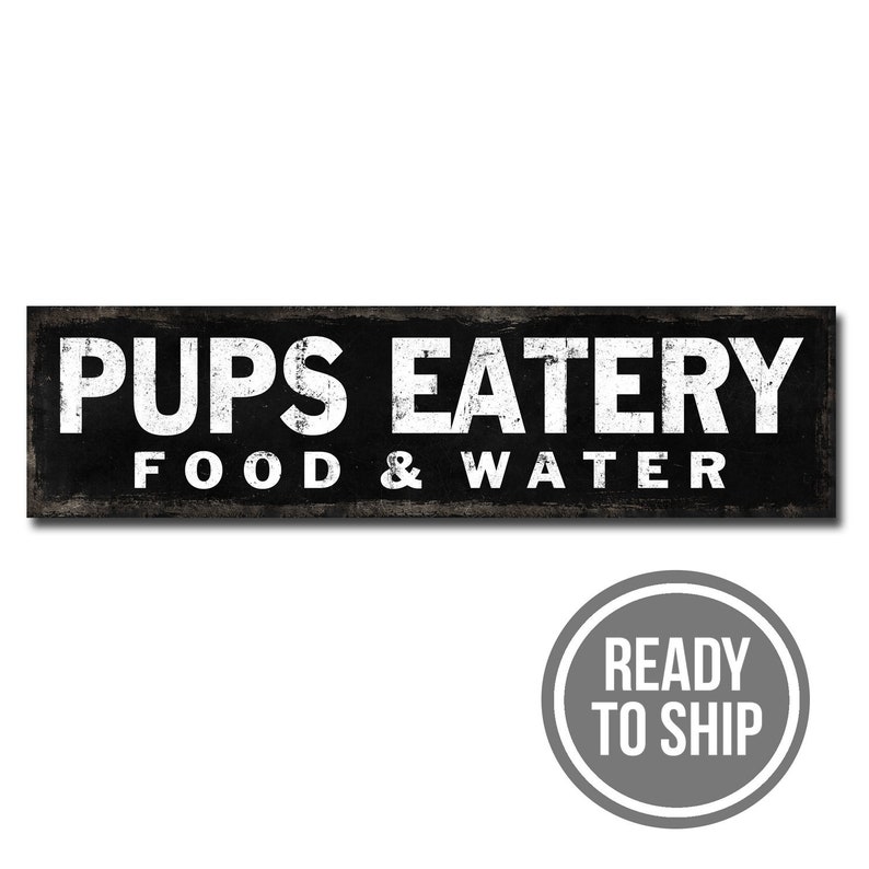 Black Pup/'s Eatery Ready to ship