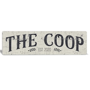 Rustic "The Coop" Chicken Coop Sign - Farmhouse Decor