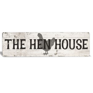 Chicken coop sign - The hen house - Backyard Chicken - Chicken Coop Decor - Hen house sign - chicken lover gift - coop decor - farm sign