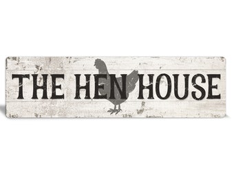 Chicken coop sign - The hen house - Backyard Chicken - Chicken Coop Decor - Hen house sign - chicken lover gift - coop decor - farm sign