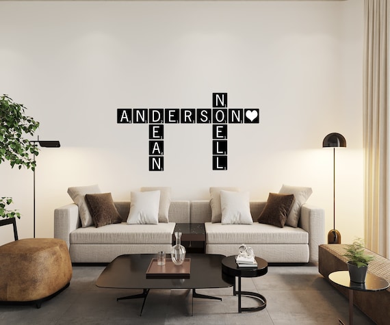 Personalized Large Scrabble Wall Tiles