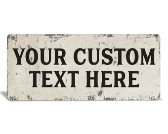 Rustic Styled Custom Metal Sign, Outdoor Signs, Custom Bar Sign, Metal Sign, Custom Business Sign, Custom outdoor sign, Personalized Sign