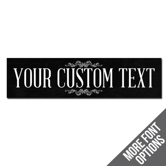 Custom Metal Signs Black White Personalized Decor - Custom Metal Signs For Home Decor Custom Metal Signs Black White Personalized Decor - Custom Metal Signs For Home Decor