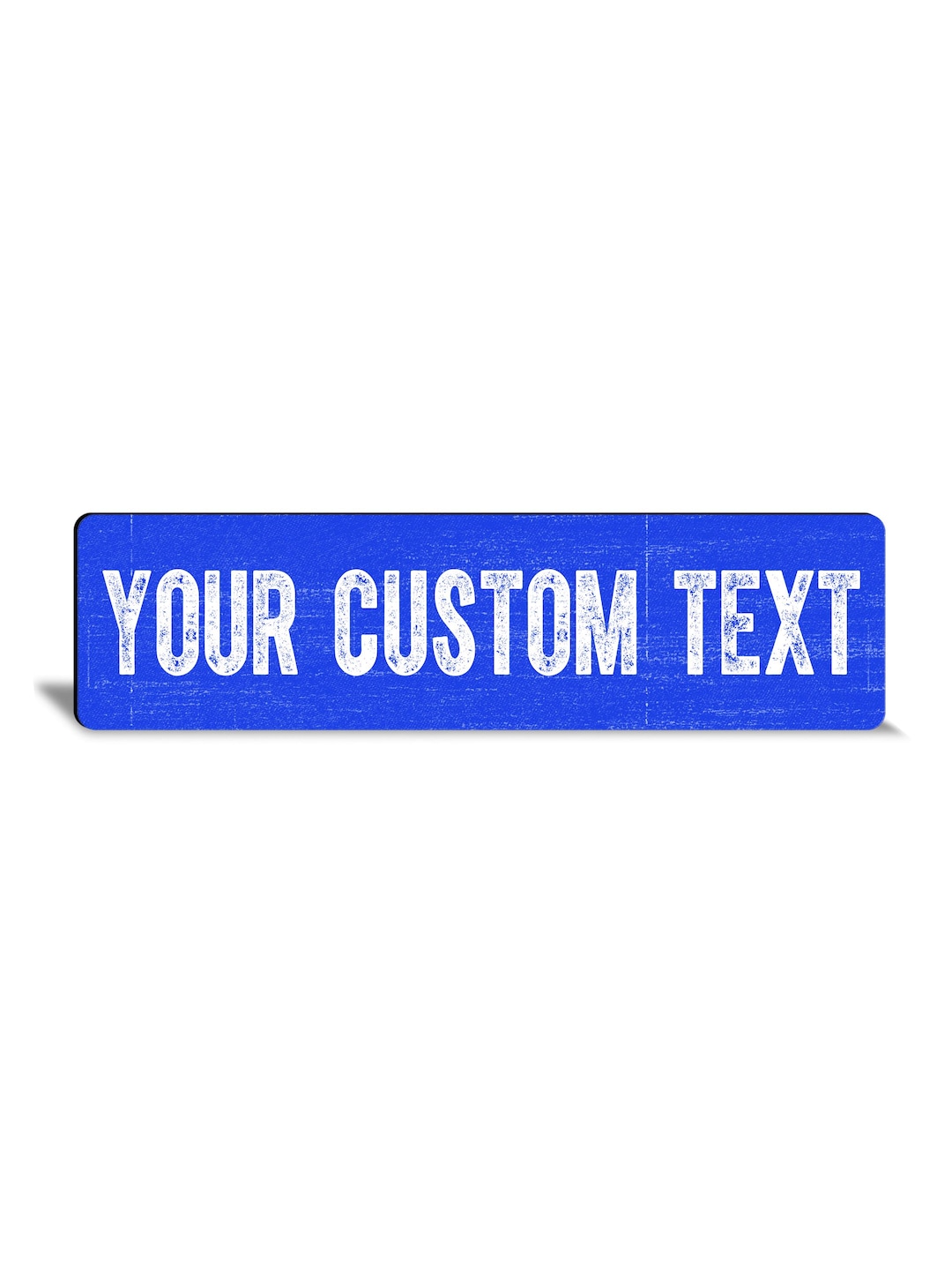 Custom Sign, Vibrant Blue Metal Sign, Outdoor Sign, Business Sign ...