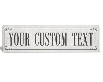 Custom sign - Metal Sign - Custom metal signs - black & white - personalized decor - custom sign metal - home decor - personalized gift