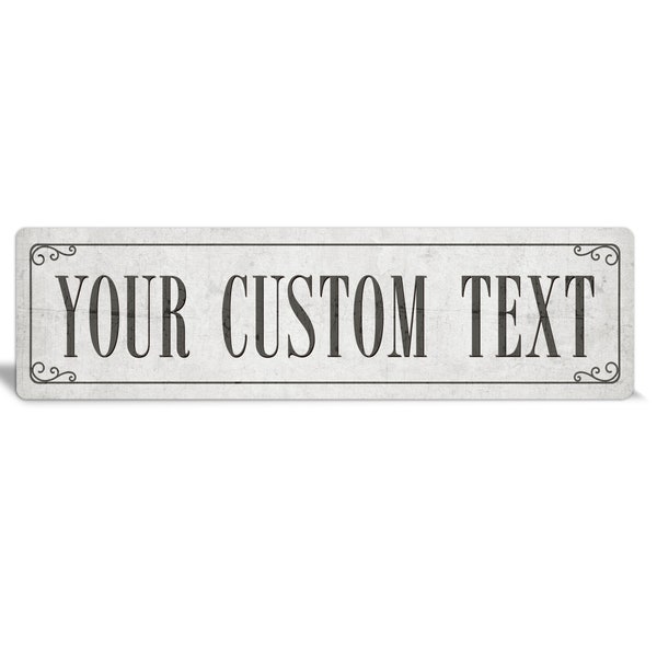 Custom sign - Metal Sign - Custom metal signs - black & white - personalized decor - custom sign metal - home decor - personalized gift