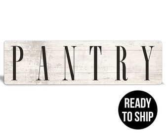 Ready to ship: Faux White "Pantry" Farmhouse Sign