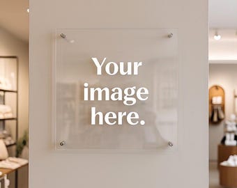 Custom Printed Acrylic Business Sign: Logo, Wedding Decor