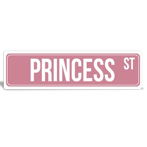 Custom Metal Street Sign: Pink Outdoor Decor